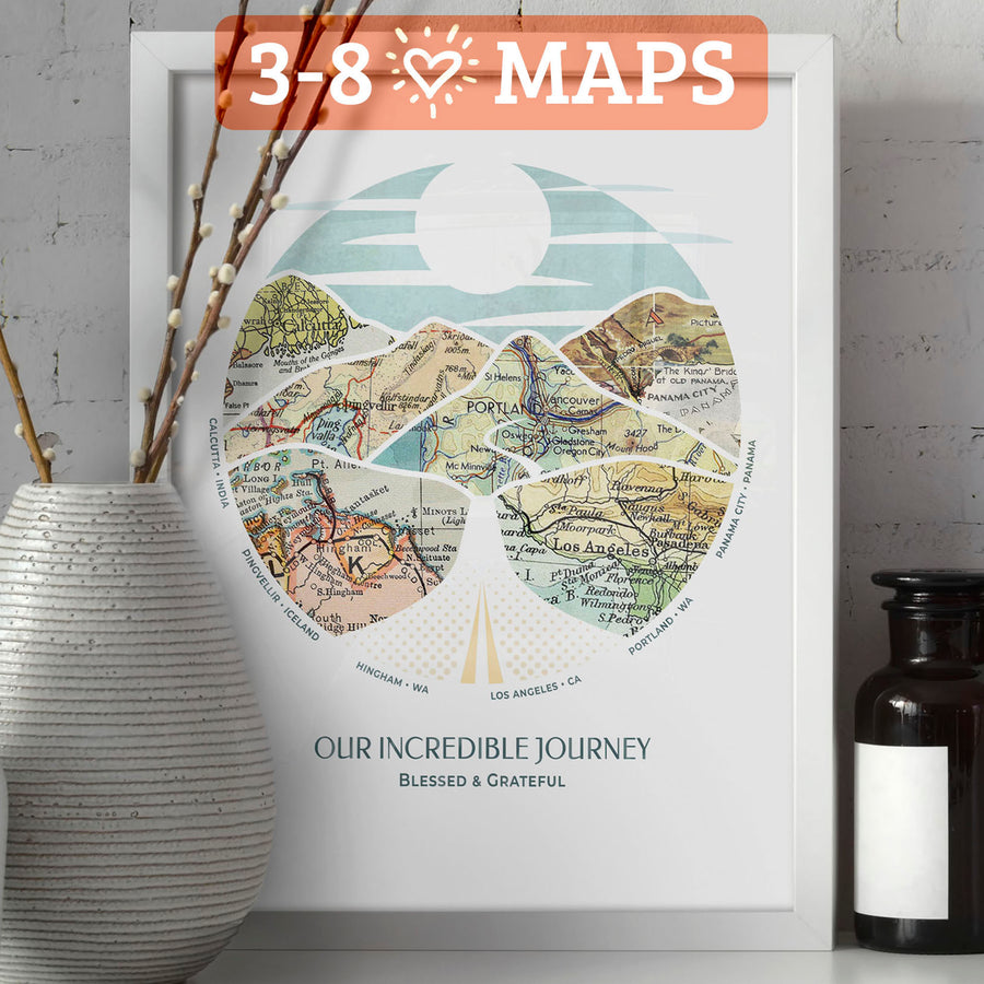 Wanderlust Map • Personalized to your story