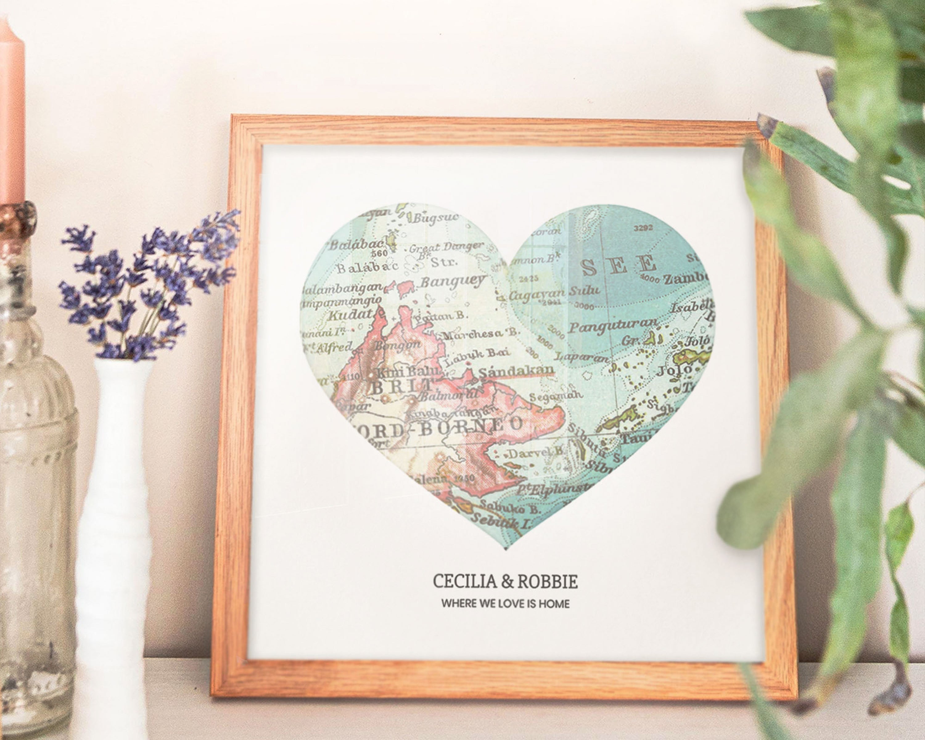 image of vintage map art print and 1 locations. "o|n|e", "one", "o/n/e",