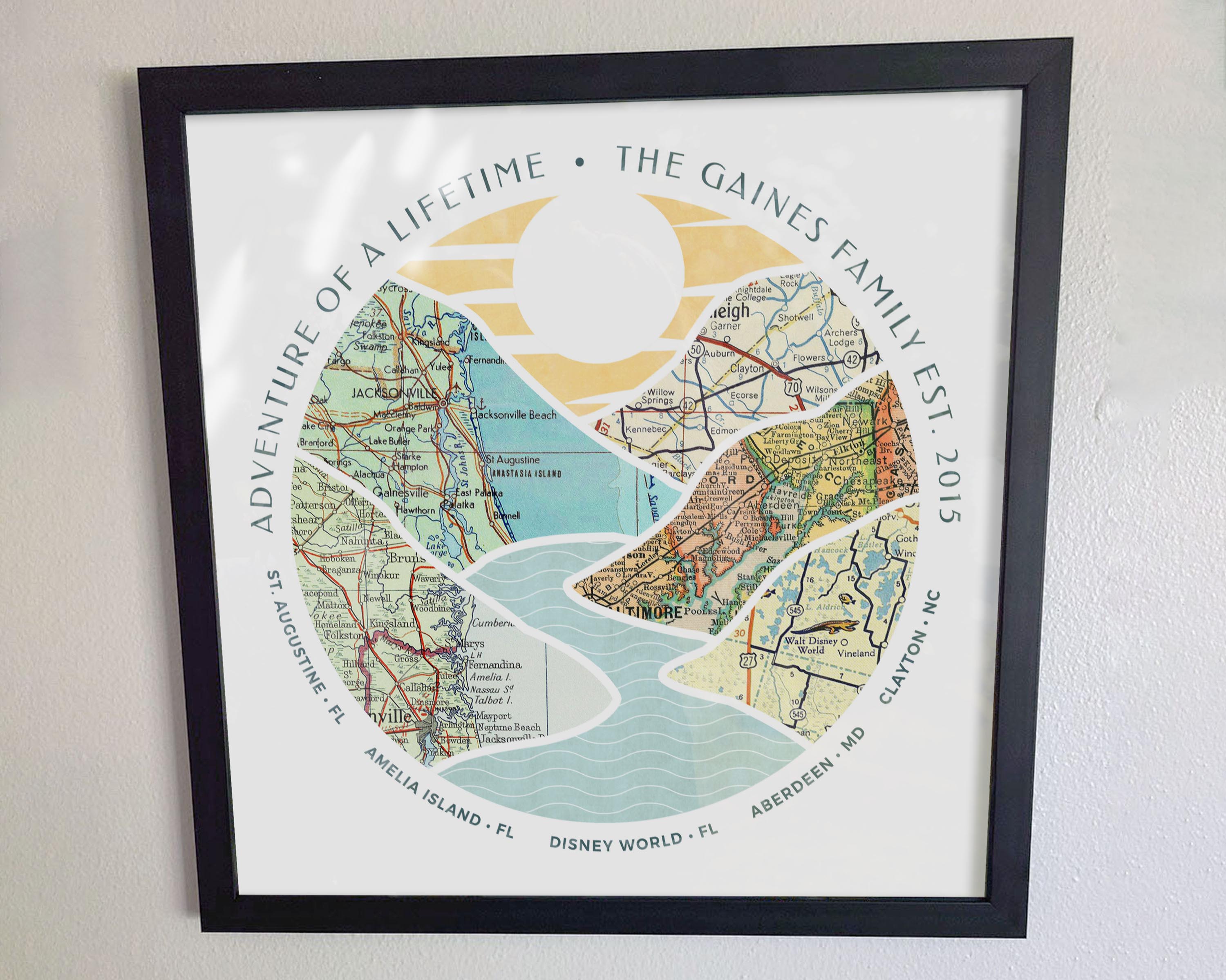 [Black Frame|16x16|5 Maps] River scape relief with inset maps in hills.