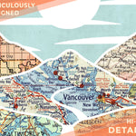 Close up of maps in detail.