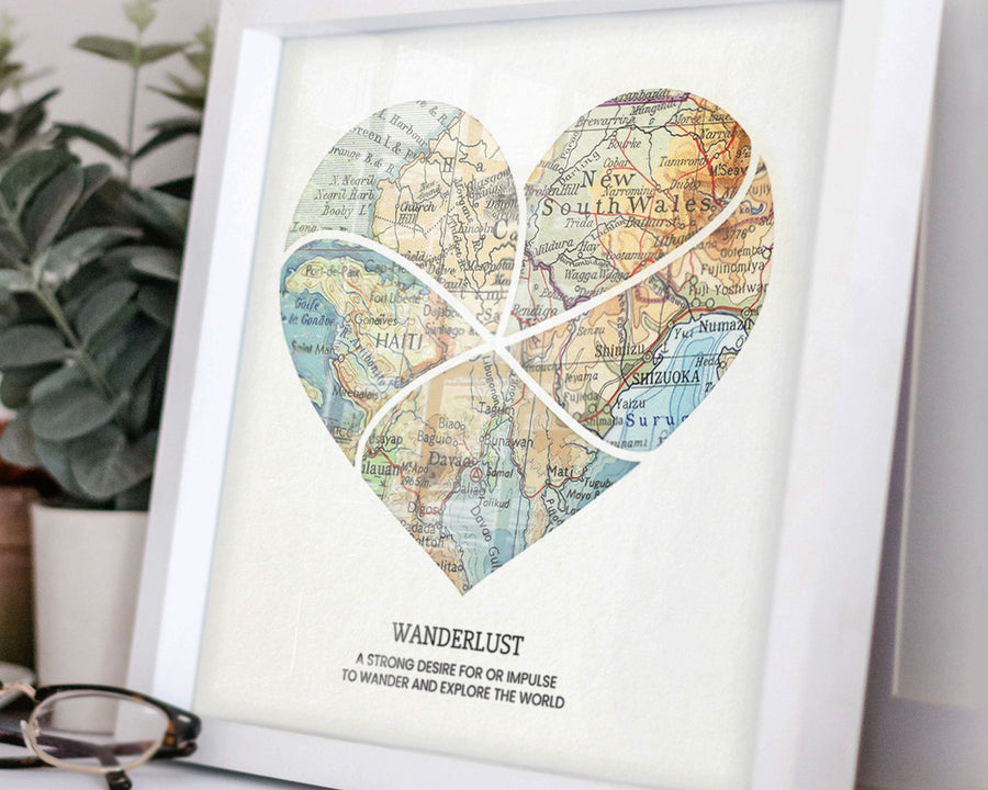 Heart Map Frame Heart Map Frame